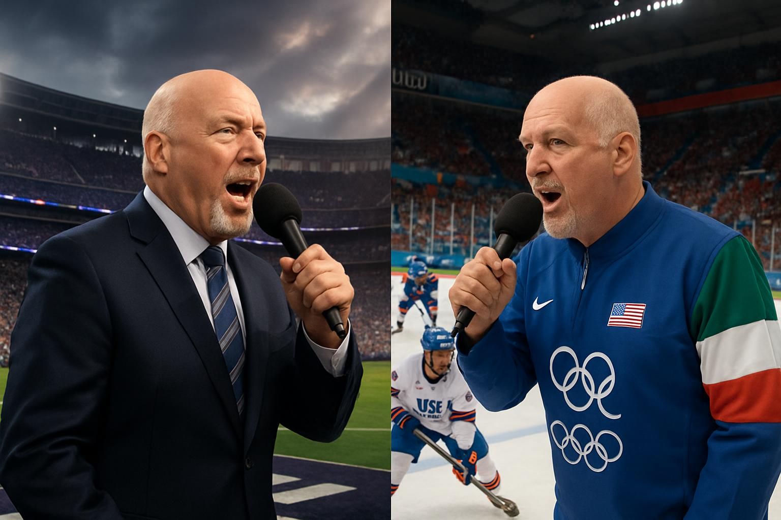 discover how announcer alan roach managed the intense challenge of calling olympic hockey, racing against time from the super bowl to milan in this captivating story.