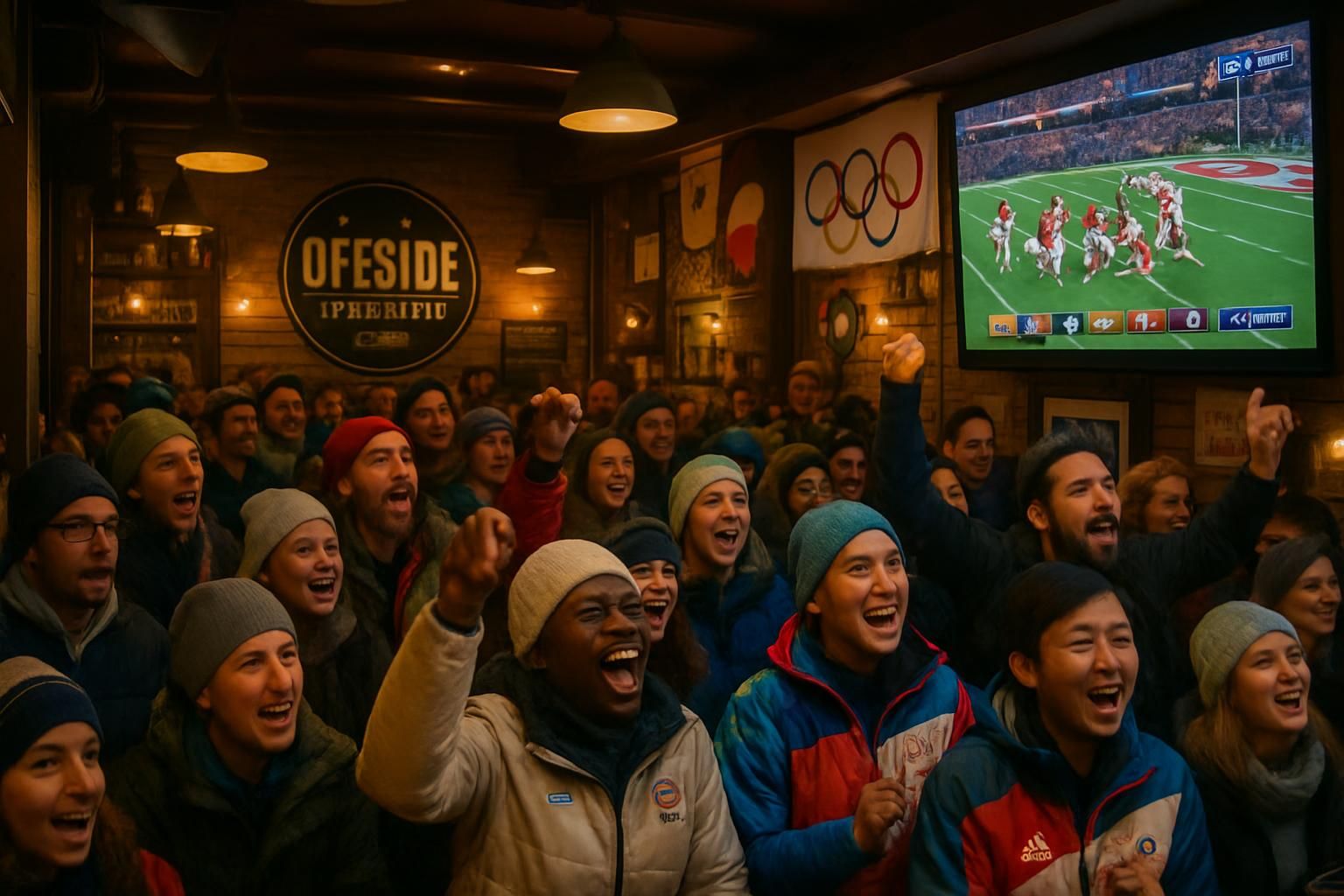 experience the excitement at milan sports bar as super bowl 60 attracts visitors from the winter olympics, creating a lively and buzzing atmosphere.
