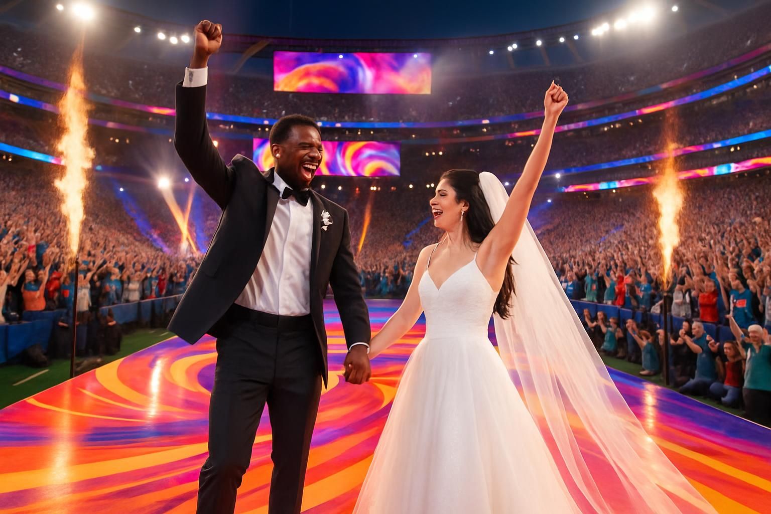 discover the pastor's exclusive behind-the-scenes story of performing a legal wedding during bad bunny's super bowl halftime show, as revealed in the athletic.