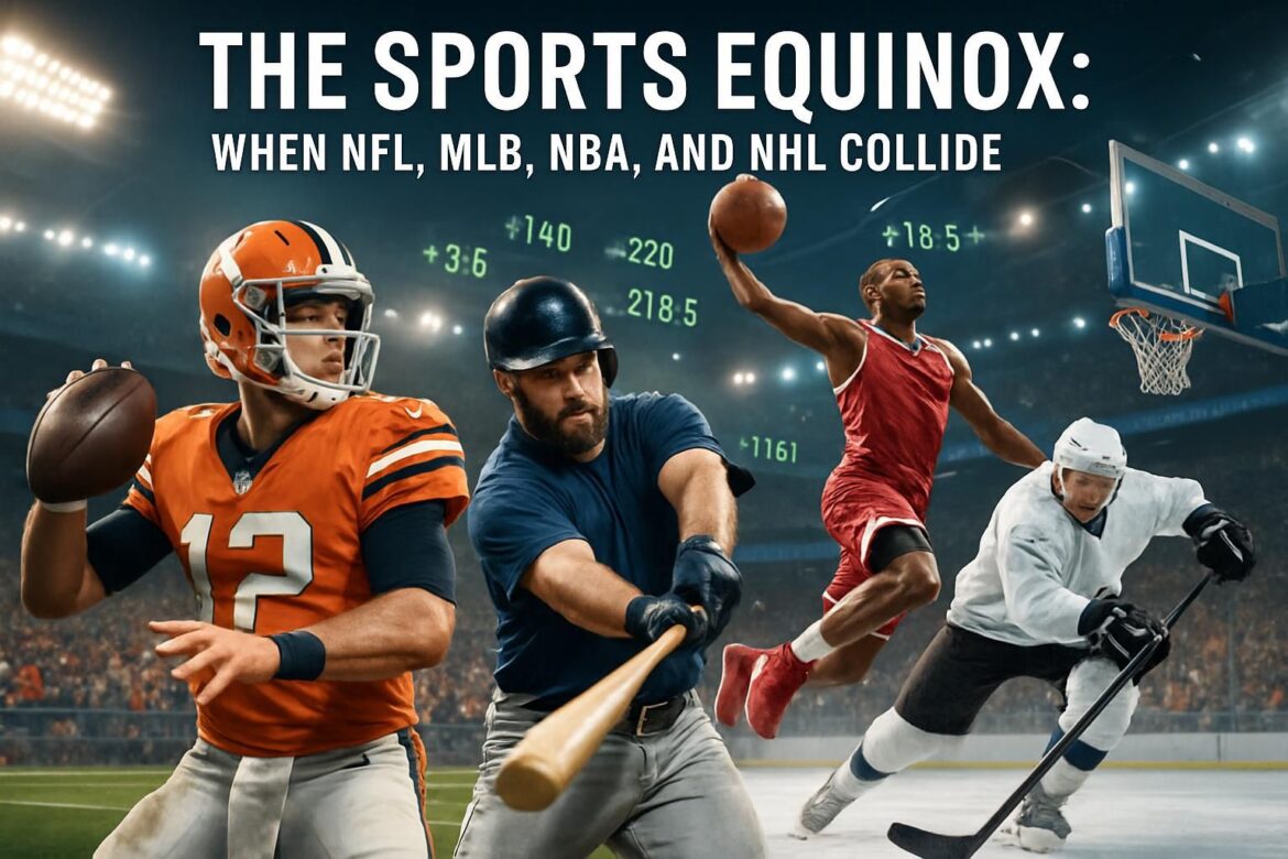 The Sports Equinox: When NFL, MLB, NBA, and NHL Collide for the Ultimate Betting Frenzy