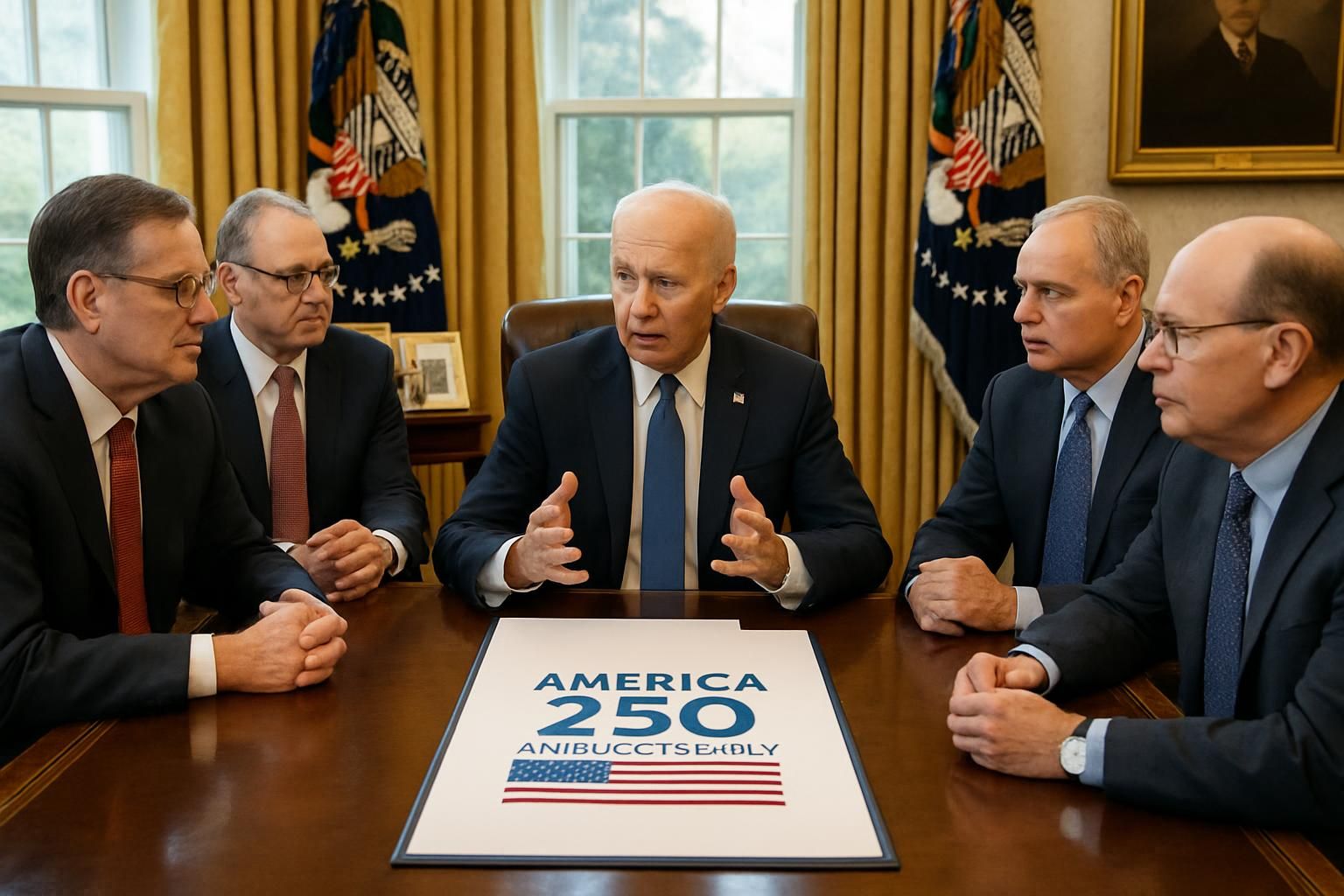 trump to meet with top sports commissioners in the oval office to discuss strategic planning for america 250, according to reports.