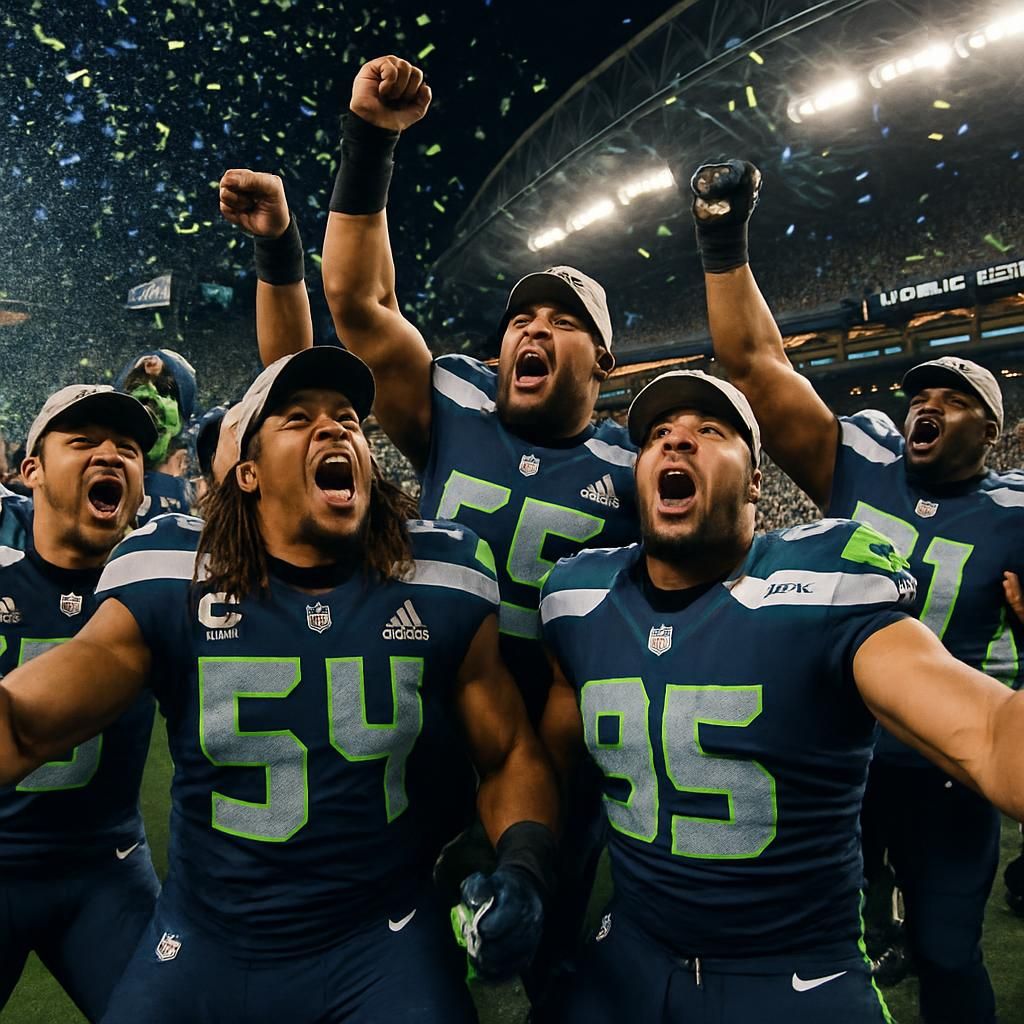the underdog seahawks defy the odds with a stunning super bowl victory, proving their critics wrong and making history on the biggest stage.
